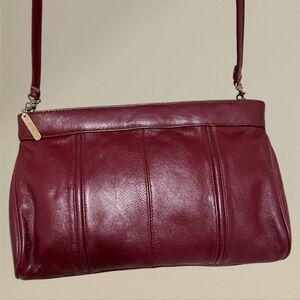 Vintage Brenalini by Jonotti Made in Korea Leather shoulder purse. Burgundy!
